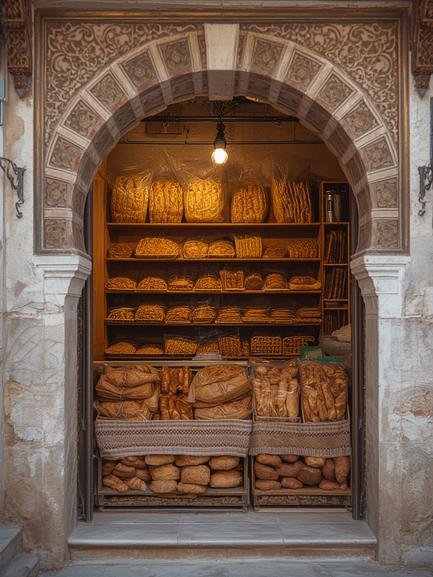 Moroccan bread bakery