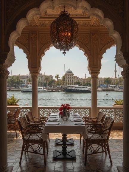 Rabat Bou Regreg riverfront dining