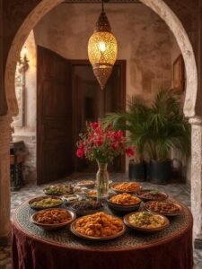 Rabat traditional Moroccan food