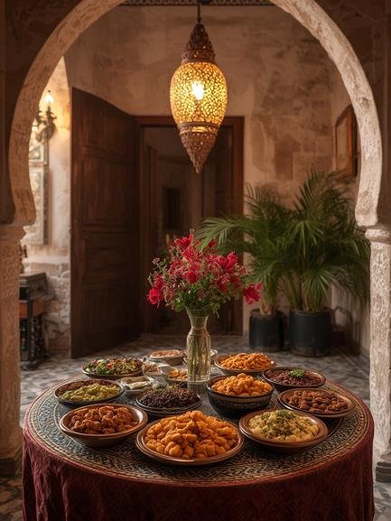 Rabat traditional Moroccan food